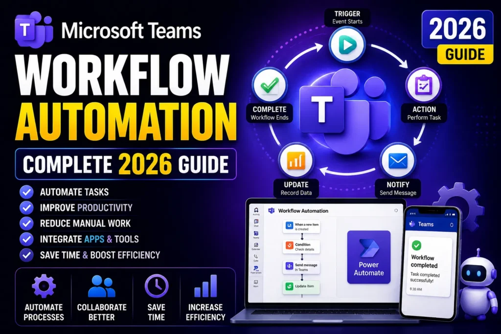 Discover how Microsoft Teams workflow automation improves productivity by automating tasks, connecting apps, reducing manual work, streamlining processes, and using Power Automate to create efficient business workflows.