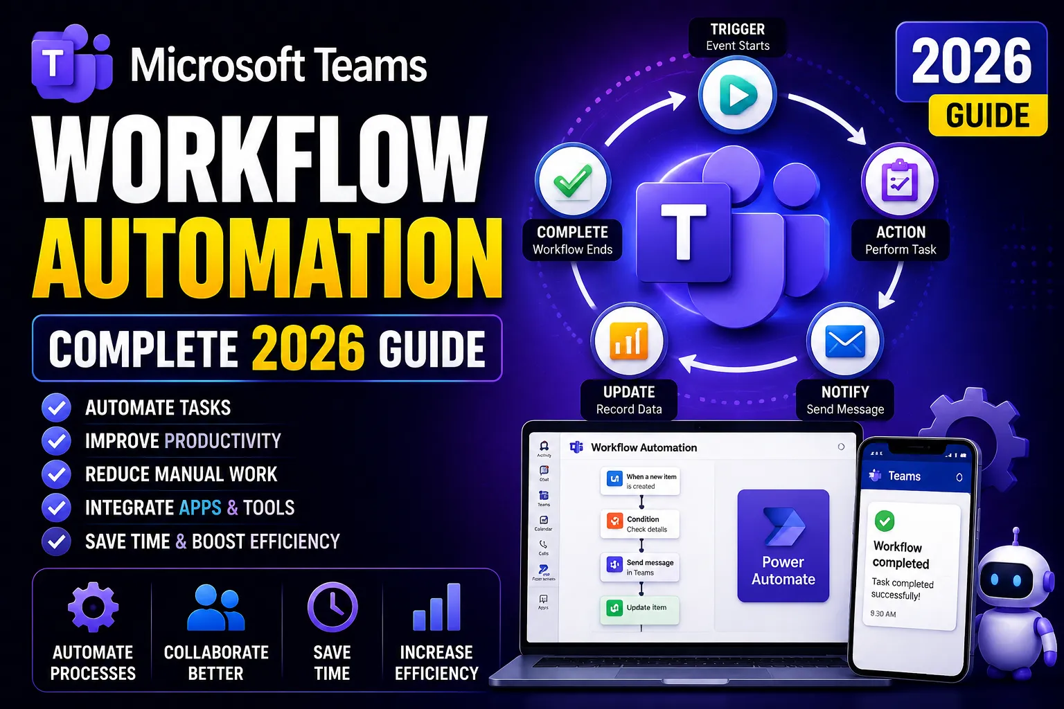 Discover how Microsoft Teams workflow automation improves productivity by automating tasks, connecting apps, reducing manual work, streamlining processes, and using Power Automate to create efficient business workflows.